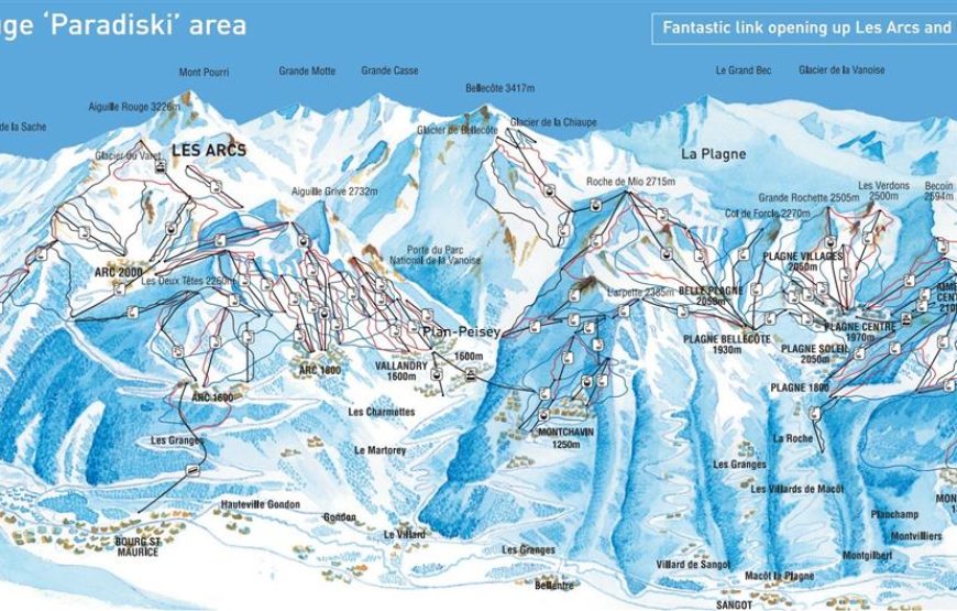 Скијање Француски Алпи 2026 – Paradiski 06.03.2026